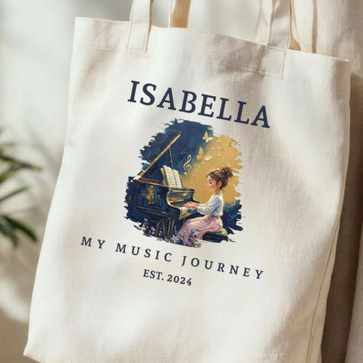 The Metamorphosis No. 1 – Personalised Piano Tote Bag for Girls