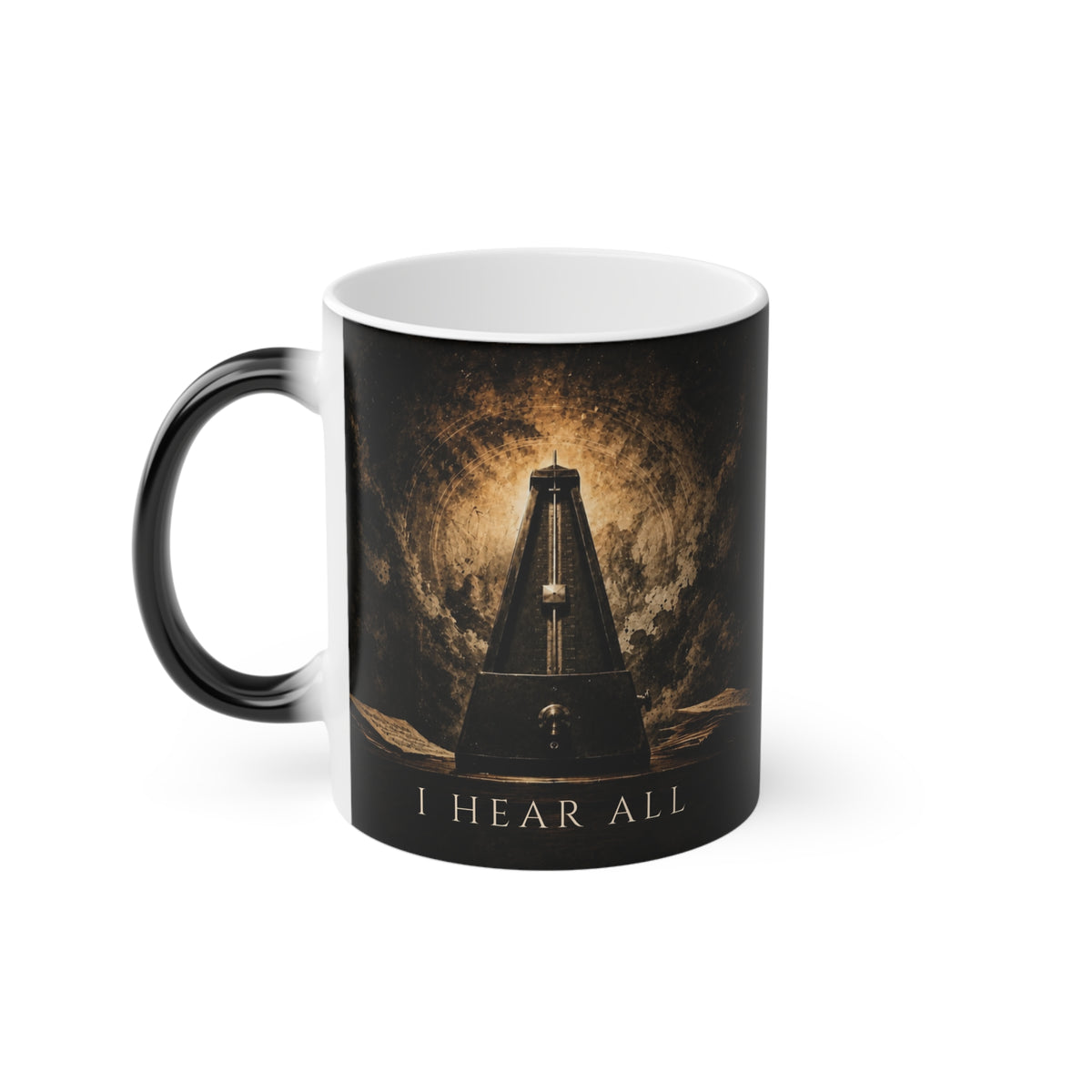 I Hear All – Heat-Reactive Piano Mug