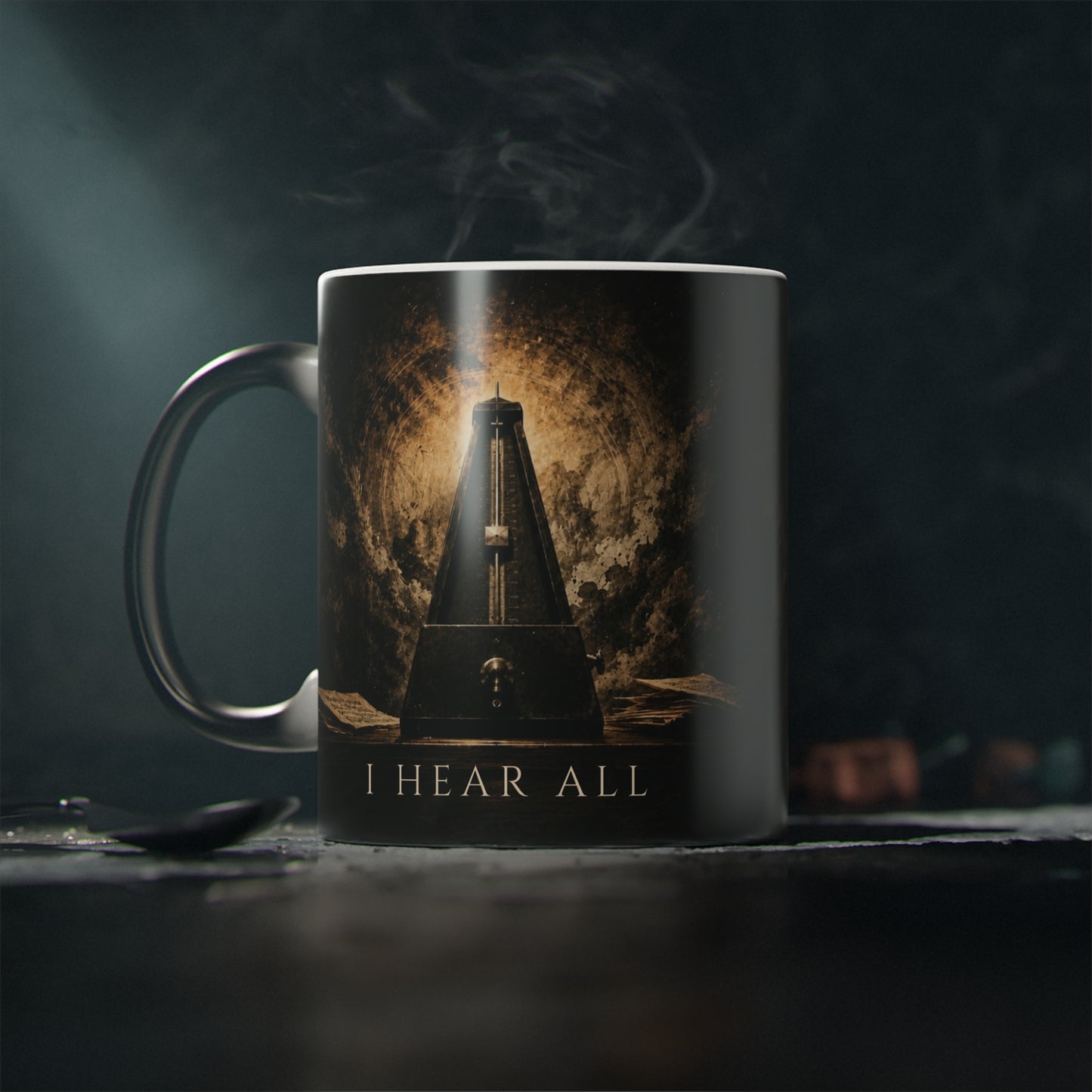 I Hear All – Heat-Reactive Piano Mug