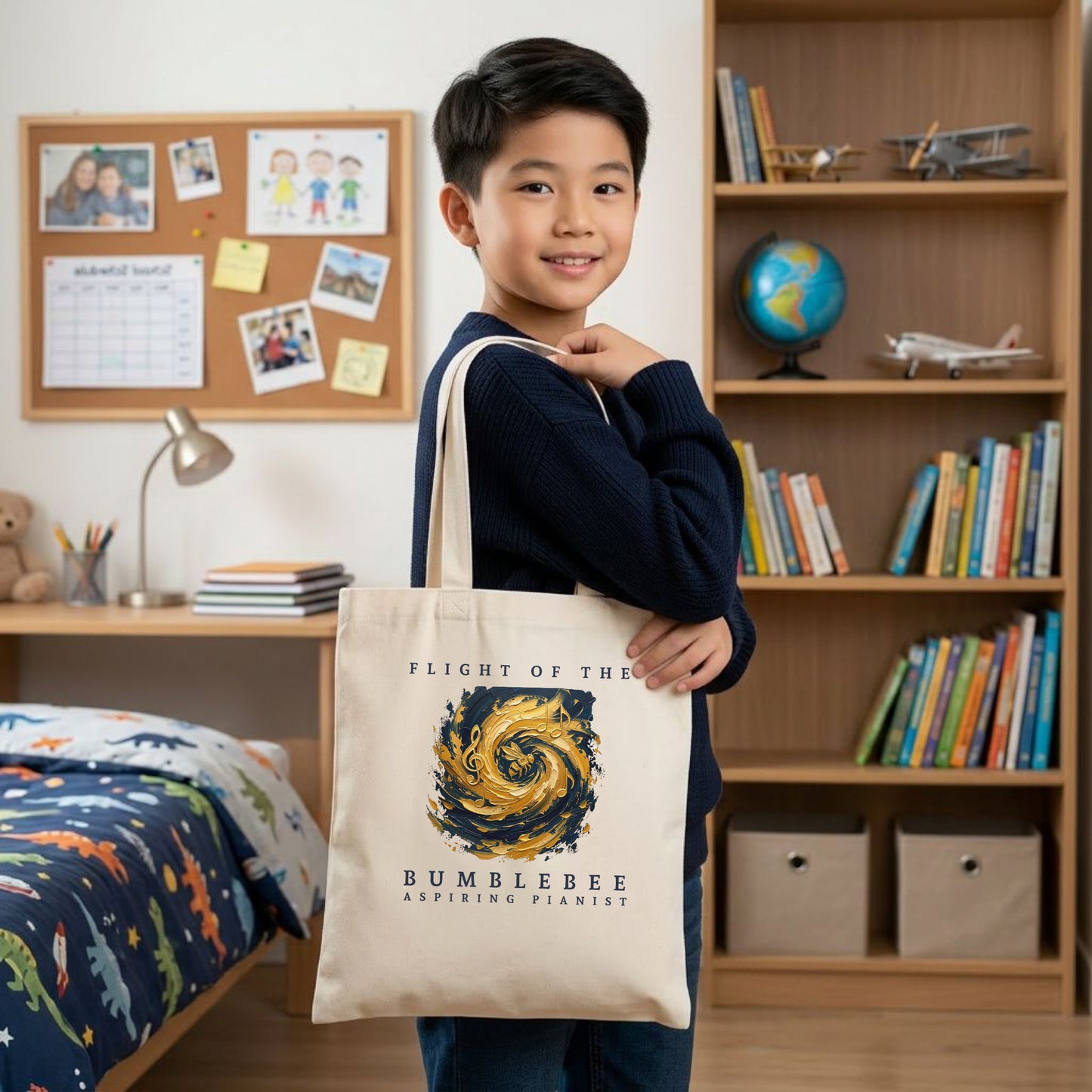 Flight of the Bumblebee – Piano Tote Bag for Aspiring Pianists