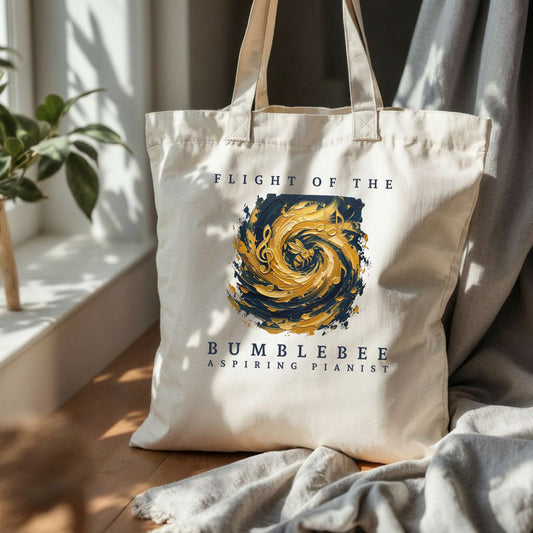 Flight of the Bumblebee – Piano Tote Bag for Aspiring Pianists