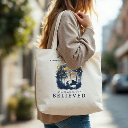 Legacy in the Moonlight I – Personalised Piano Teacher Appreciation Tote Bag