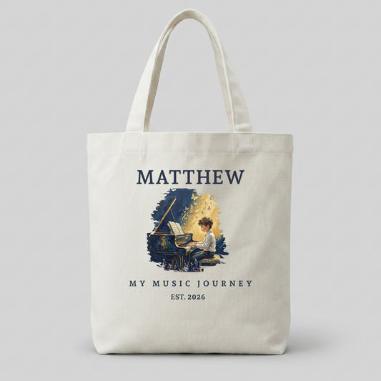 The Metamorphosis No. 2 – Personalised Piano Tote Bag for Boys
