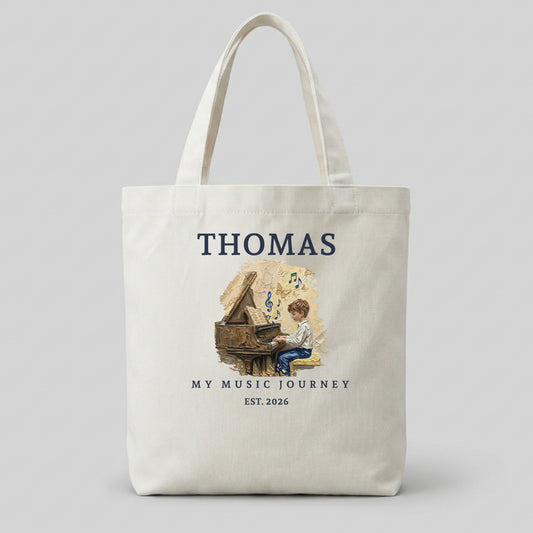 The Metamorphosis No. 2A – Personalised Piano Tote Bag for Boys