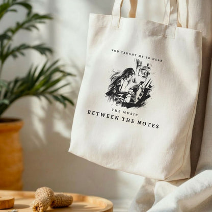 Between the Notes I – Piano Teacher Appreciation Tote Bag