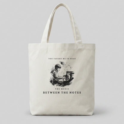 Between the Notes II – Piano Teacher Appreciation Tote Bag