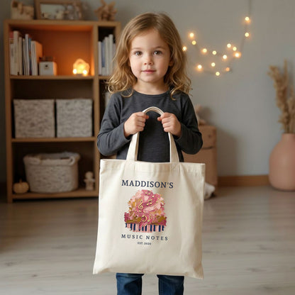 The Ethereal Note – Personalised Piano Tote Bag