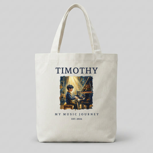 The Metamorphosis No. 4 – Personalised Piano Tote Bag for Boys