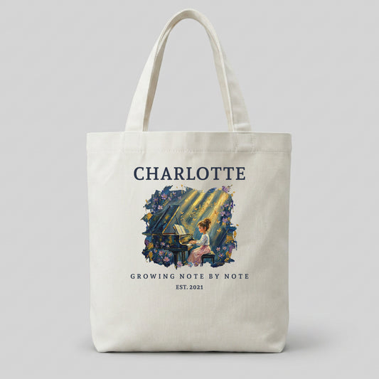 The Metamorphosis No. 5 – Personalised Piano Tote Bag for Girls