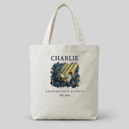 The Metamorphosis No. 6 – Personalised Piano Tote Bag for Boys