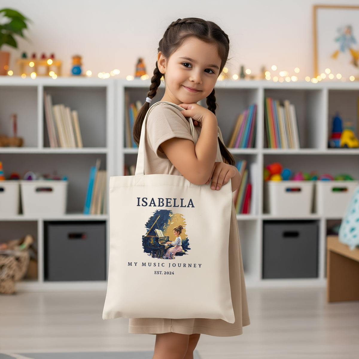 The Metamorphosis No. 1 – Personalised Piano Tote Bag for Girls