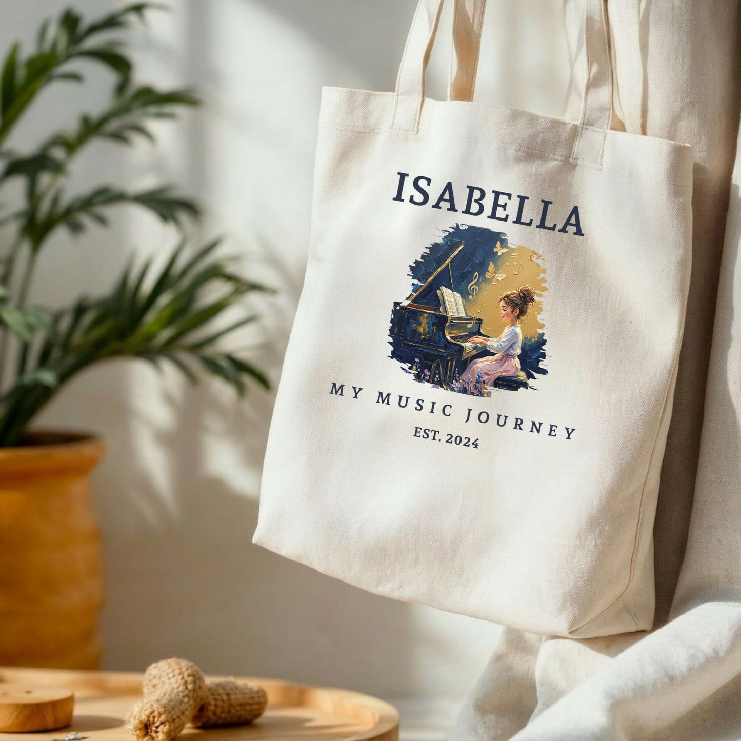 The Metamorphosis No. 1 – Personalised Piano Tote Bag for Girls