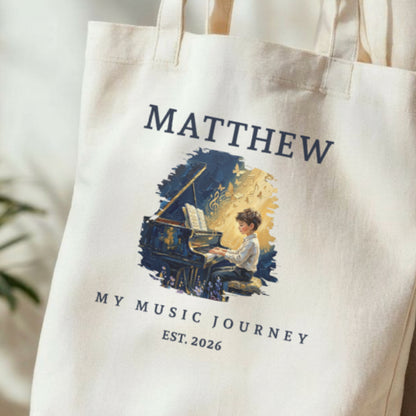 The Metamorphosis No. 2 – Personalised Piano Tote Bag for Boys