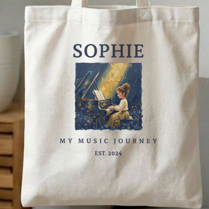 The Metamorphosis No. 3 – Personalised Piano Tote Bag for Girls