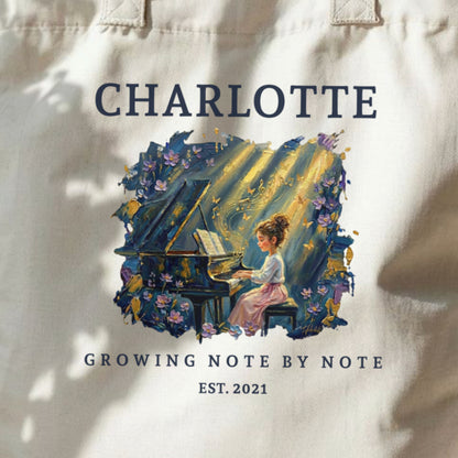 The Metamorphosis No. 5 – Personalised Piano Tote Bag for Girls