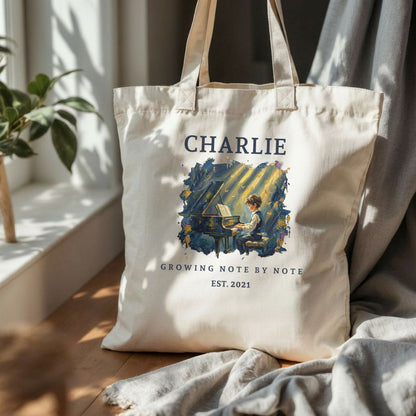 The Metamorphosis No. 6 – Personalised Piano Tote Bag for Boys