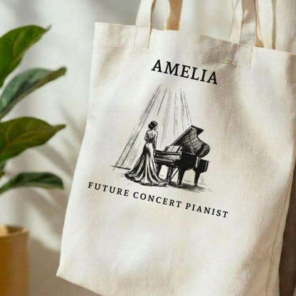 The Ovation – Personalised Piano Tote Bag for Aspiring Pianists