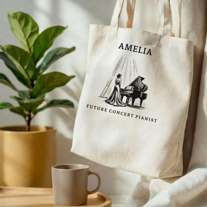 The Ovation – Personalised Piano Tote Bag for Aspiring Pianists